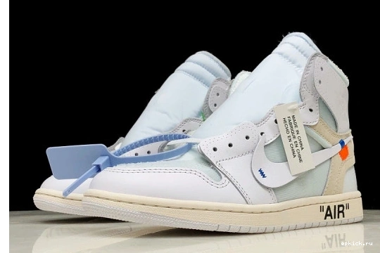 Rep EP AQ0818 O-W 1 Jordan Retro High  AQ0818-100 White Air 100 0505